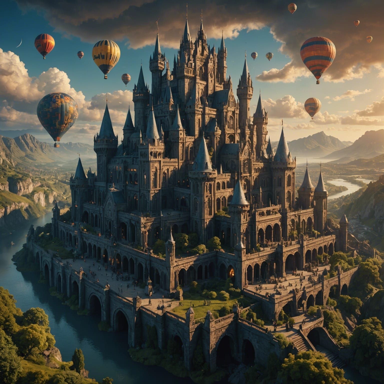 Epic 50th Birthday Digital Matte Painting