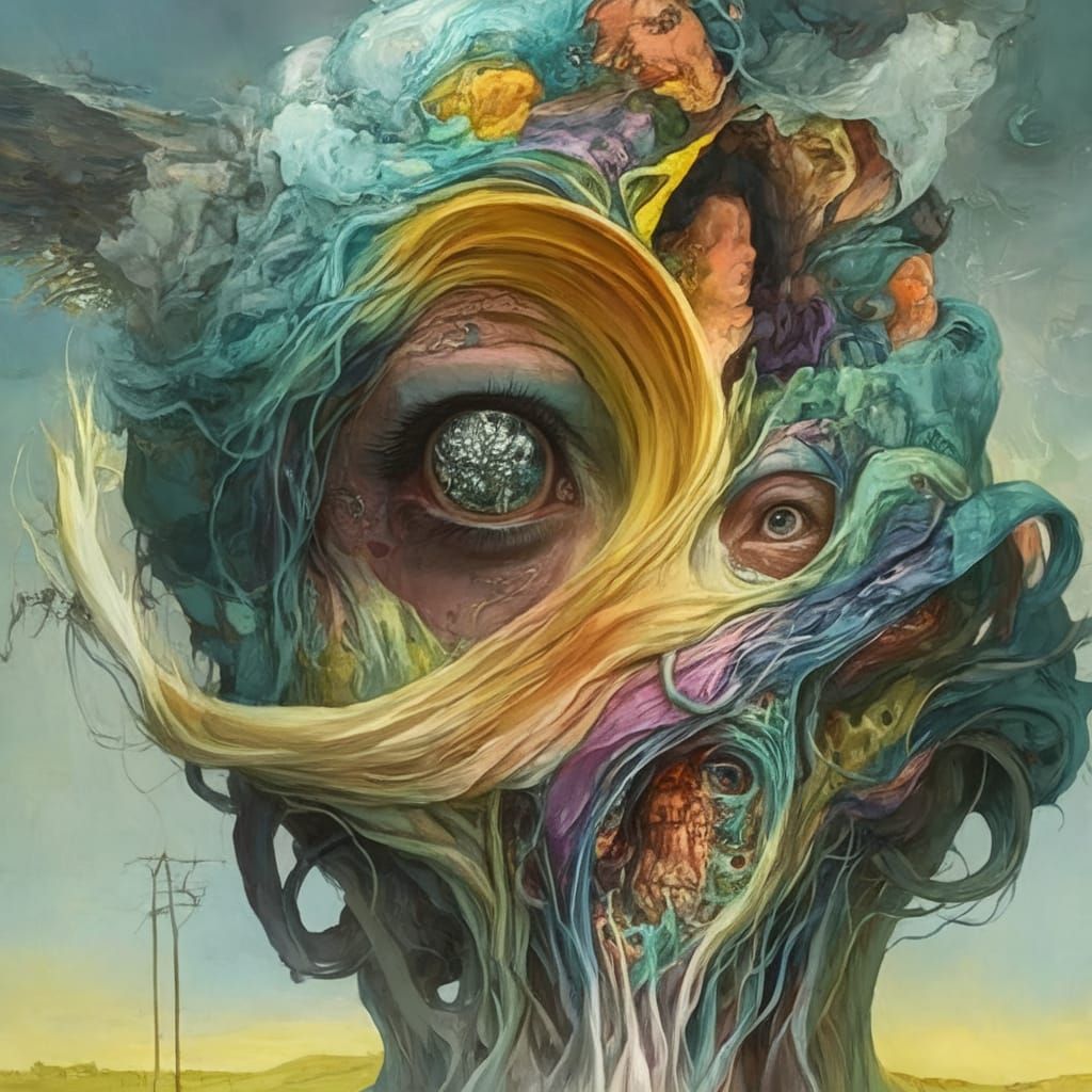 Surrealist Dreamscapes in Vibrant Analogous Colors