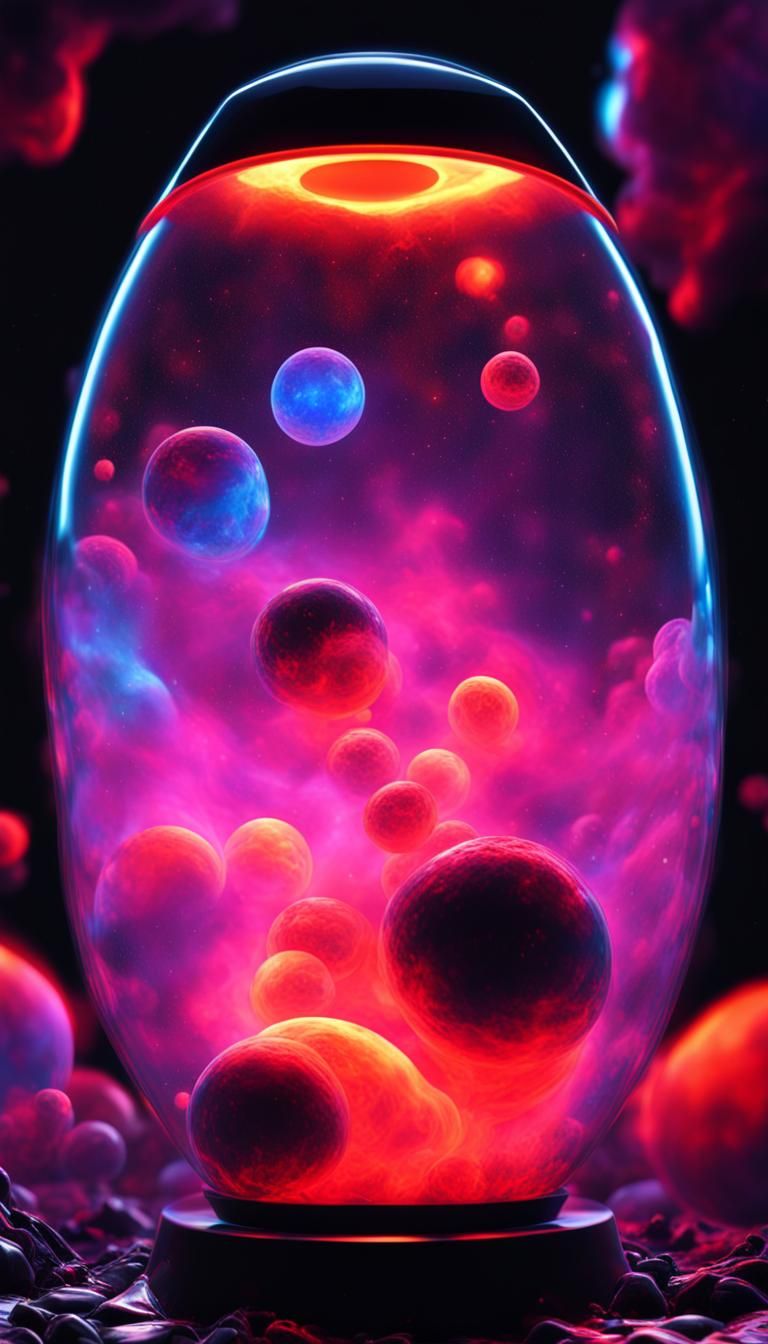 Lava Lamp View of Cosmic Neon Nebula