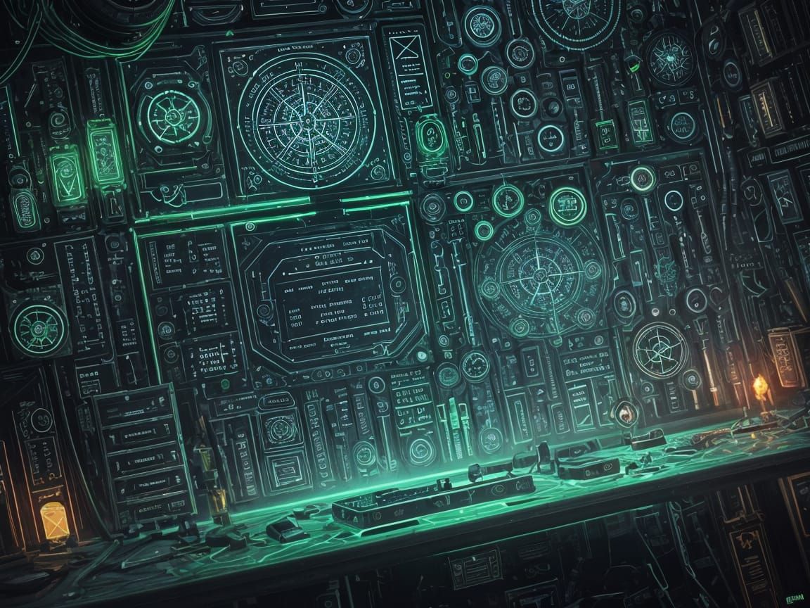 Cyberpunk Alchemist's Workbench: A Glimpse into Arcanaeum's ...