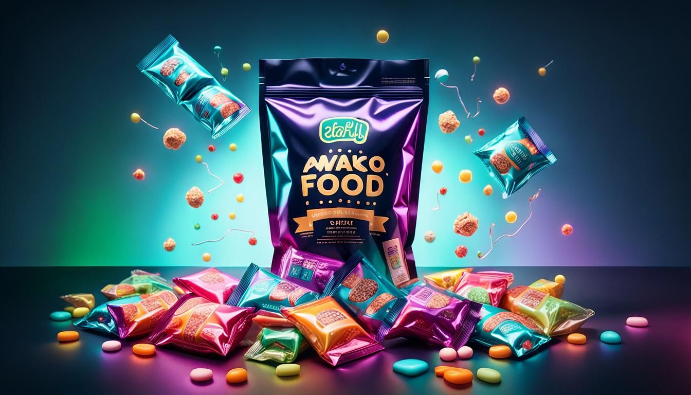 Colorful Mogwai Snack Packs with Neon Lights