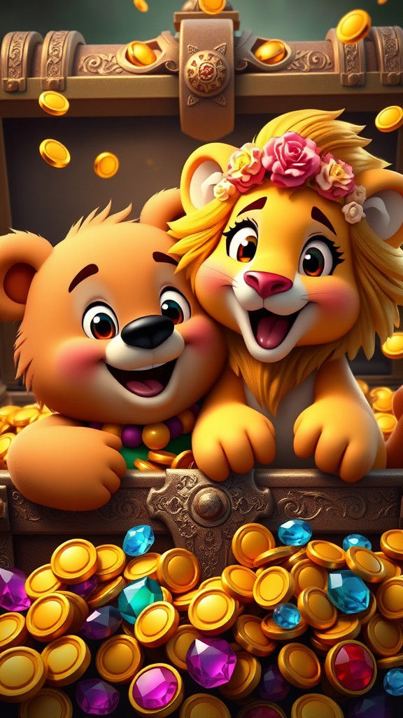 Benny and Lila Discover Treasure: 3D Disney Pixar Style