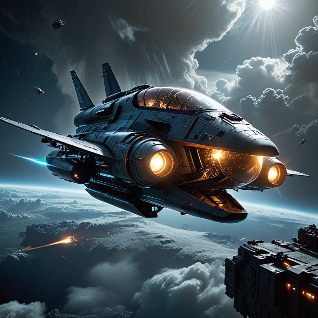 Epic Spacecraft Refit in Stunning Atmosphere