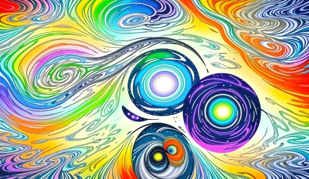 Kaleidoscopic Garden of Flowing Time