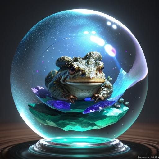 Toad Gazing from a Crystal Ball