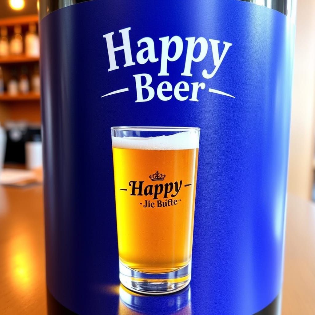 Vibrant Beer Scene in a Joyful Aesthetic