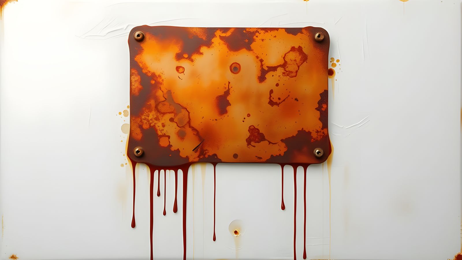 Rusty Panel Melts into Surrealist Canvas