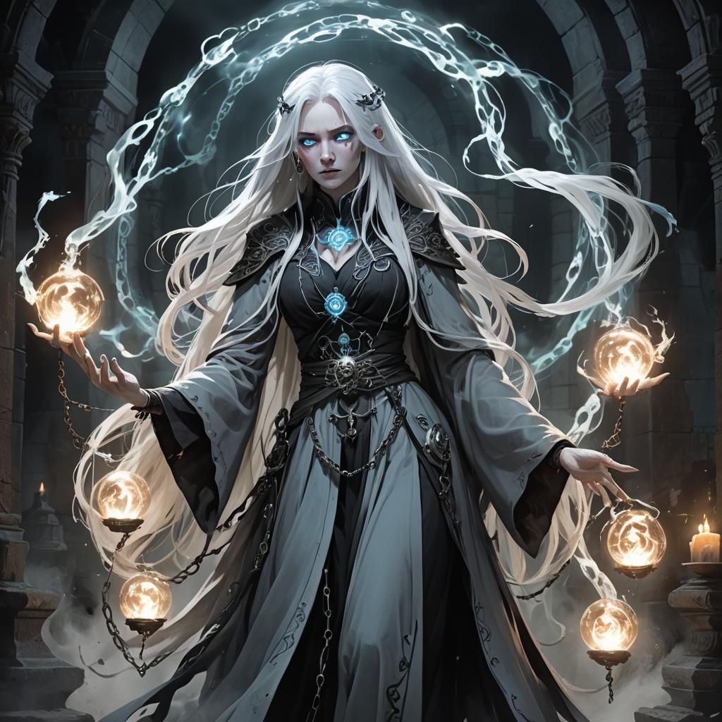 Soul Demon Character in Dark Crypt, Hyperrealistic