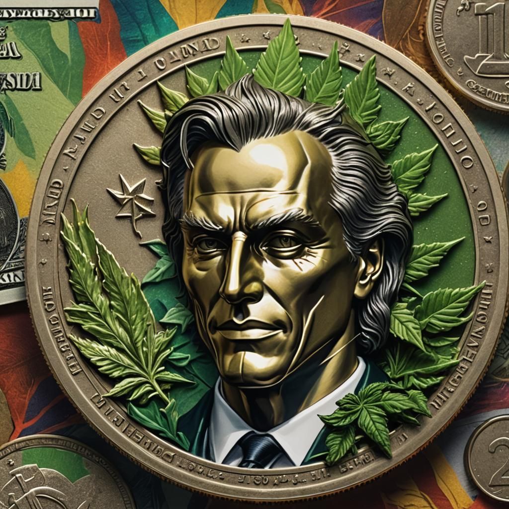 California Devil Coin: Newsom, Pot Leaf, and Taxes