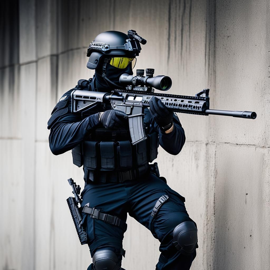 SWAT Unit Sniper on Duty