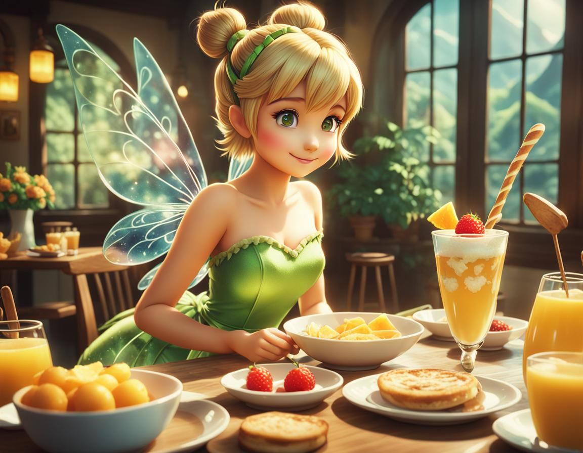 Anime Fairies Brunch: Cinematic Film Still