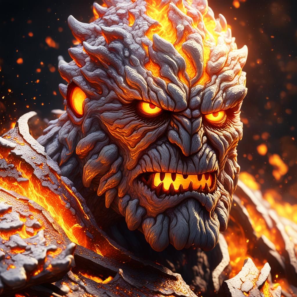 Towering Marshmallow Titan Radiating Sweet Heat