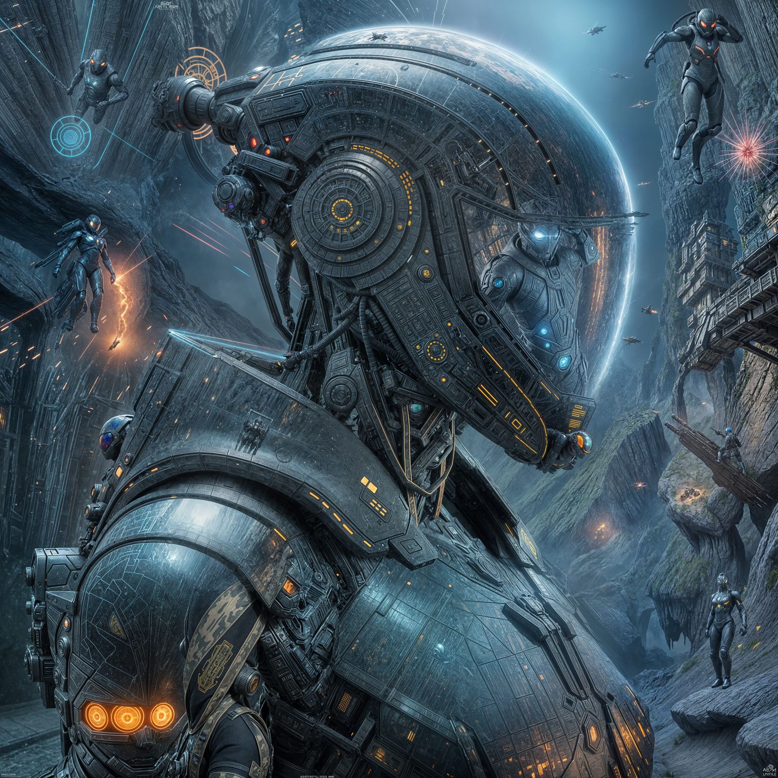 Cyberpunk Stealth Suit in Deep Fantasy Colors