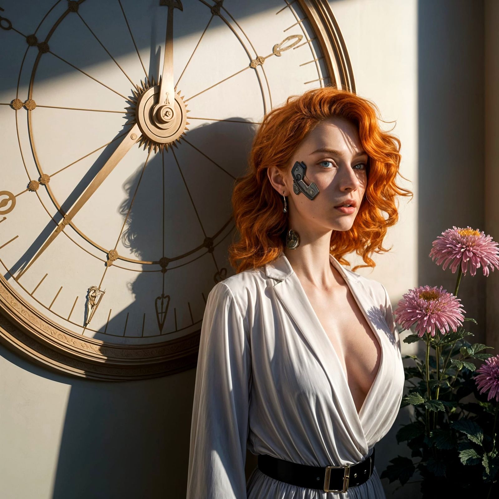 Cyborg and chrysanthemum