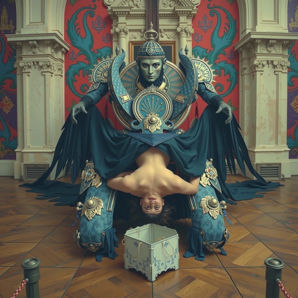 Vibrant, Extravagant Masterpiece in Triadic Colors