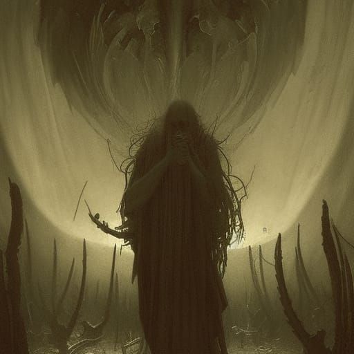 Eldritch Horror in Engraving Style