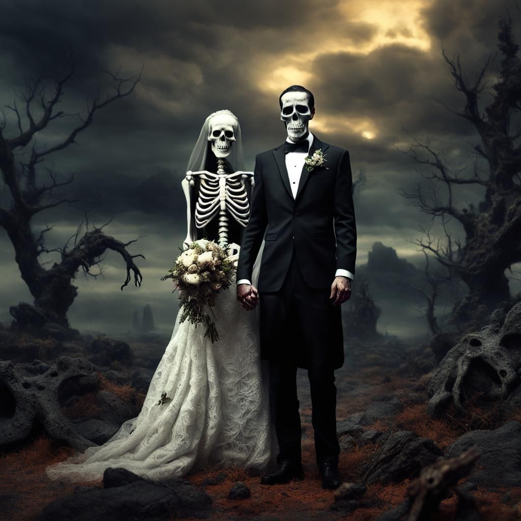Apocalyptic Wedding Portrait in Renaissance Style
