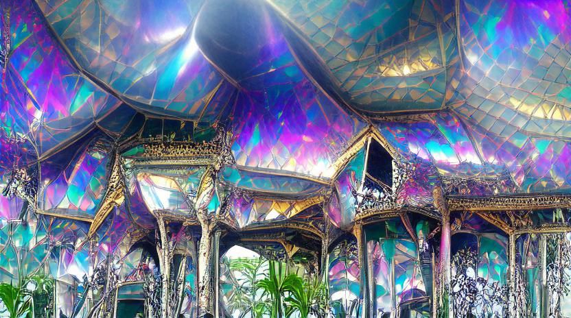 Iridescent Maximalist Pavilion of Dreams
