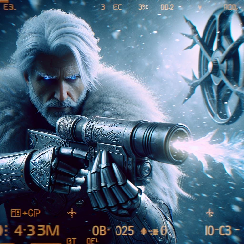 Epic Ice Mage Unleashes Frosty Fury in Cinematic Still