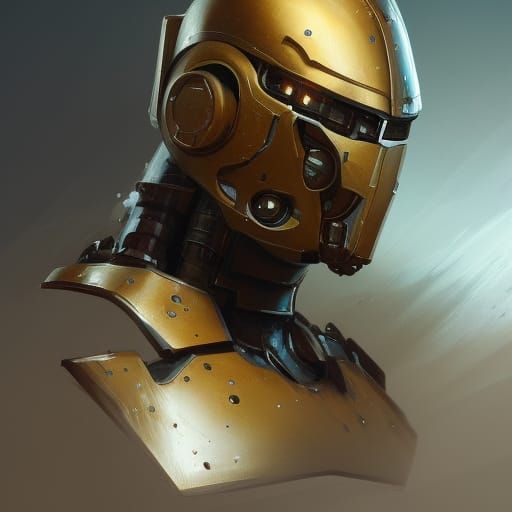 Detailed Portrait of a Skirmisher Warforged