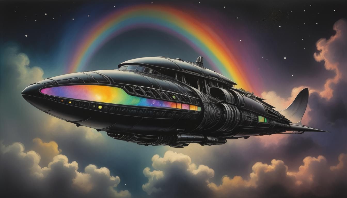 Detailed Lithograph with Inked Contours