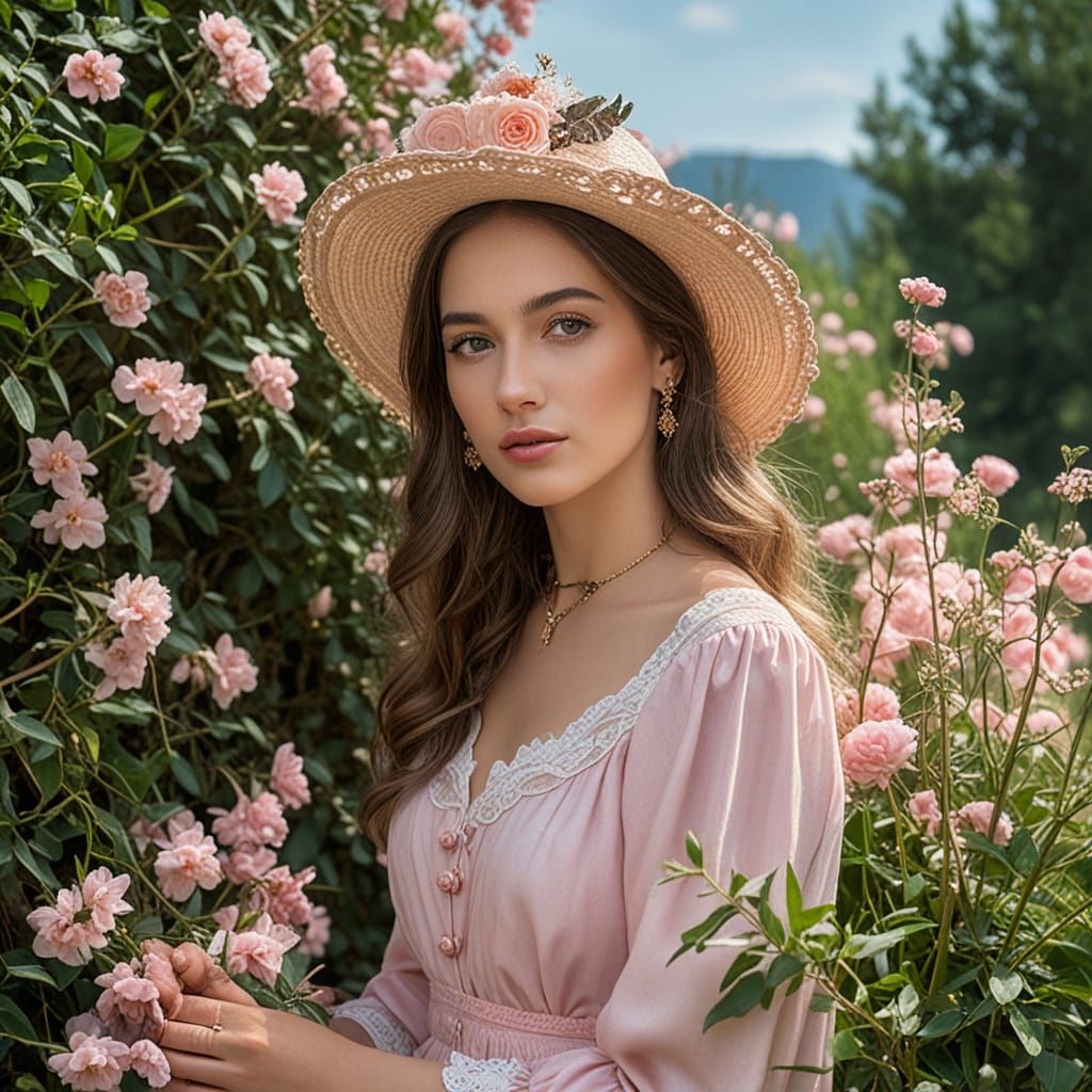 Renaissance-Style Portrait of a Golden-Haired Russian Noblew...