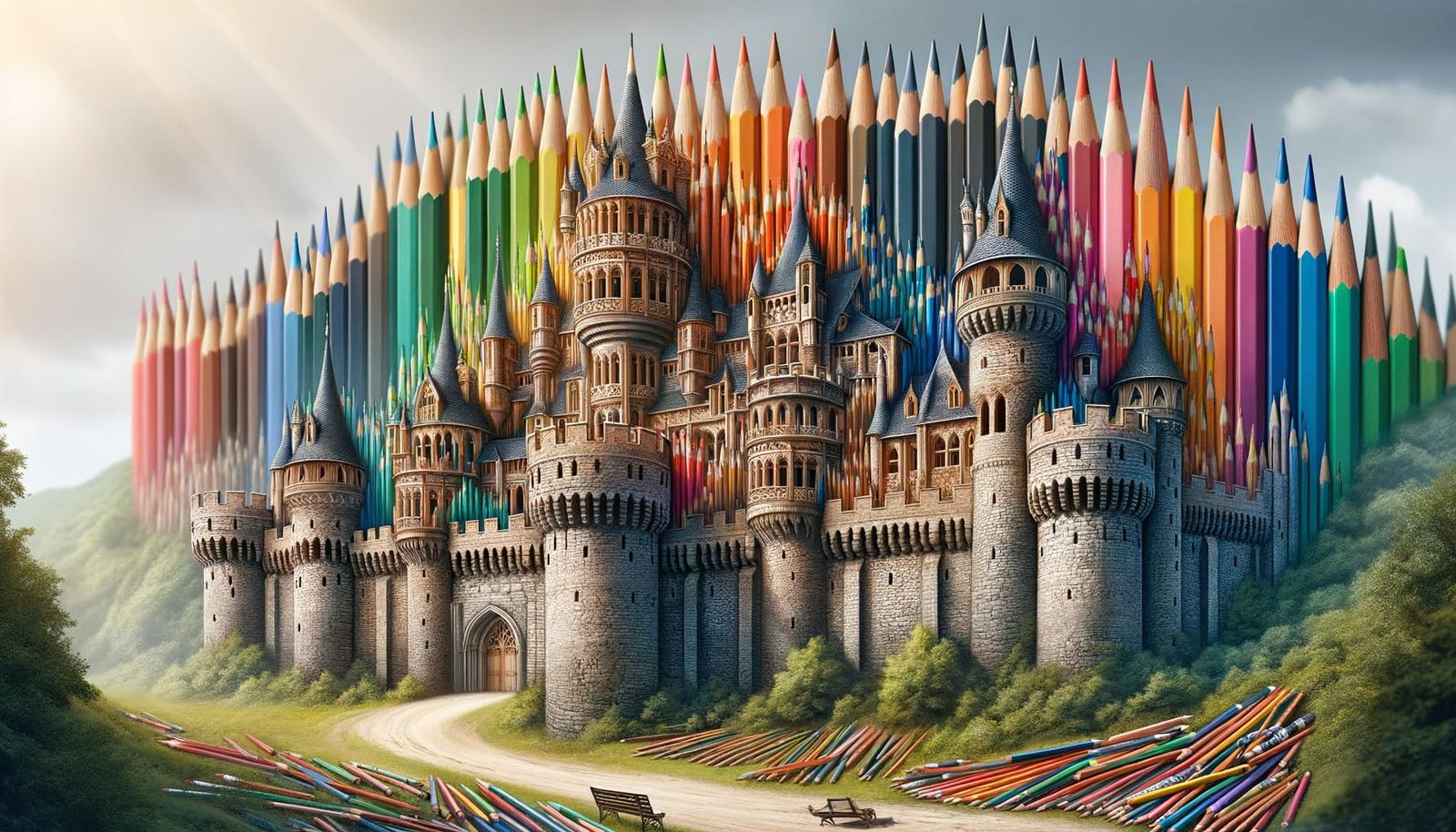 Pencil Castle Transforms in Mid-Morph