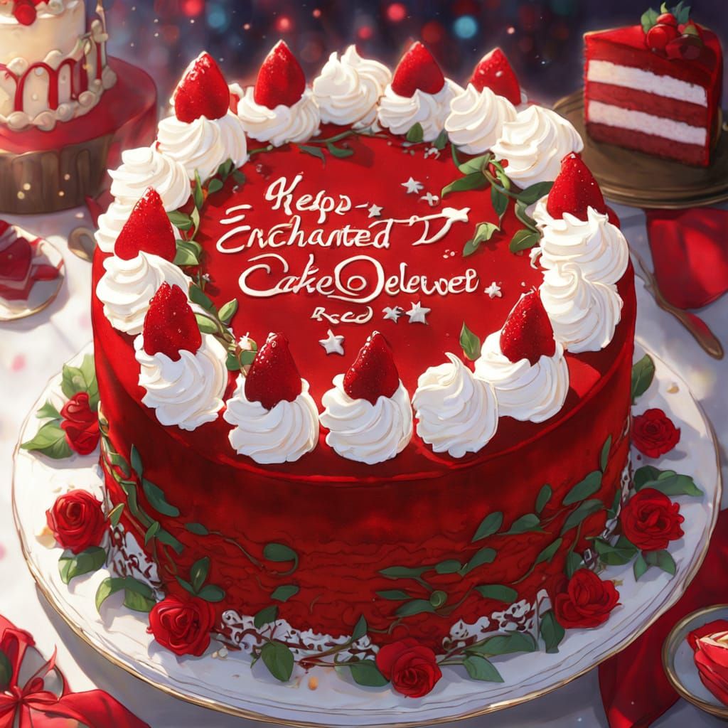 Enchanted Red Velvet Cake