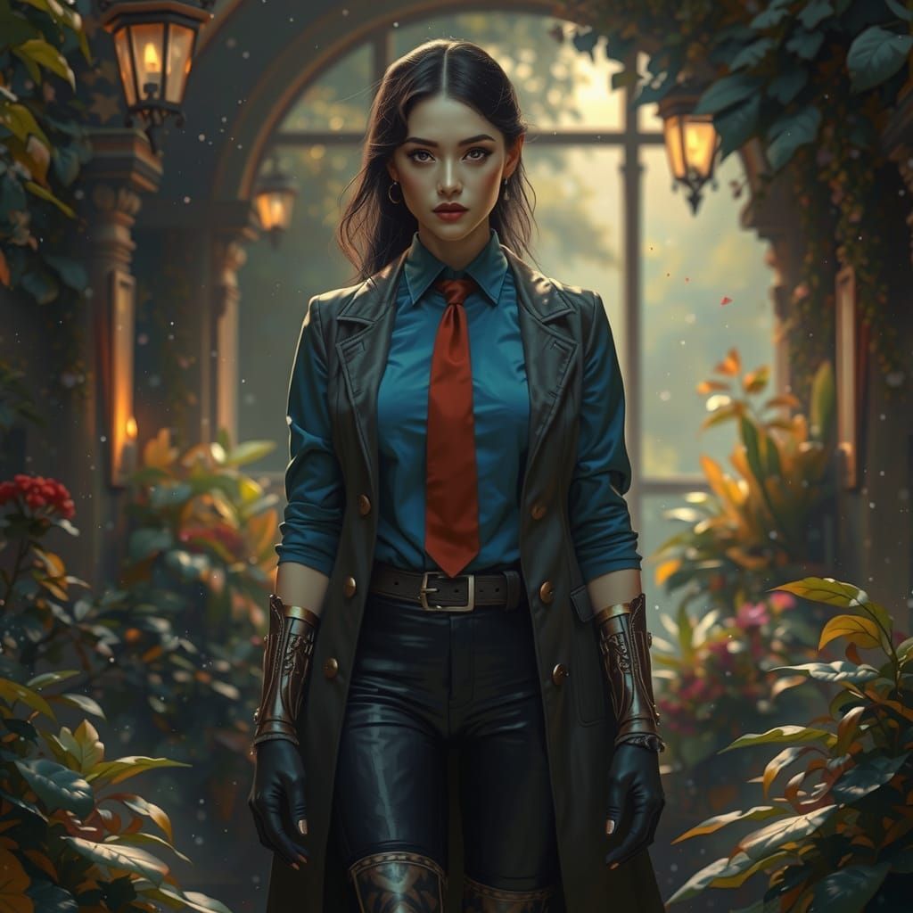 Impasto Fashion Photograph with Bold Color Contrasts