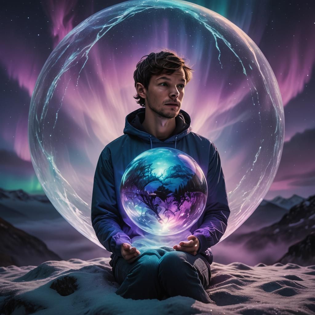 Louis Tomlinson in Aurora Borealis Orb