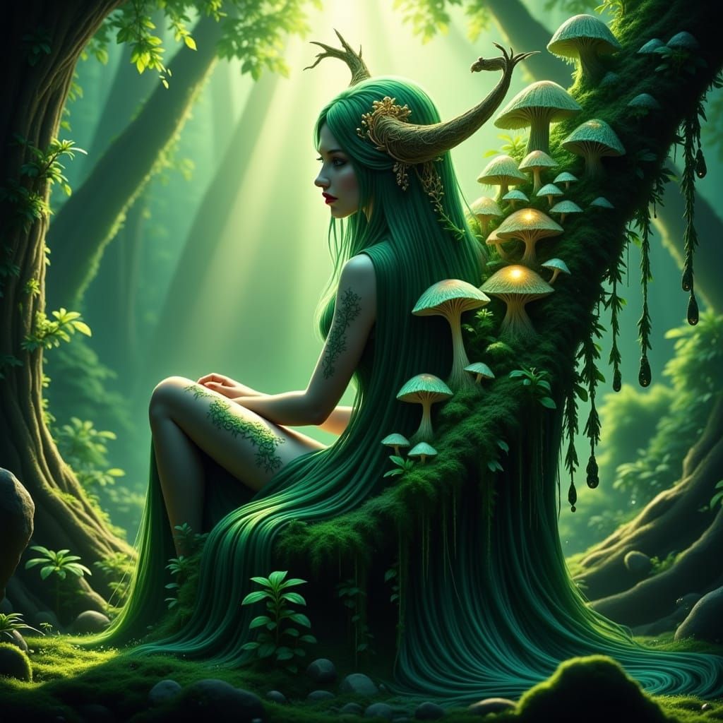 Forest Princess in Ethereal Glow