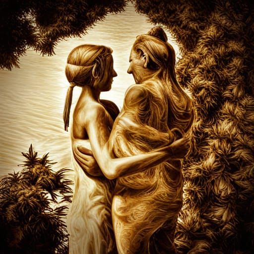 Hyperrealistic Image of Love and Longing in HDR