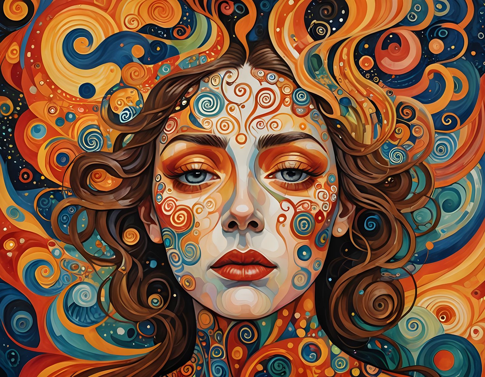 Vibrant Surrealism of Migraine Discomfort