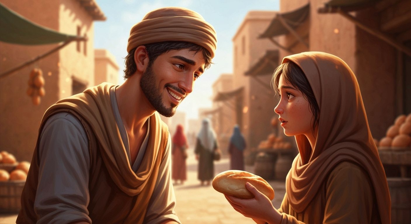 Cinematic Middle Eastern Market: Porter and Girl Share Tende...