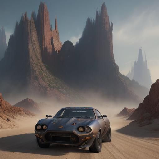 Fantastical Detailed Matte Painting in Deep Color