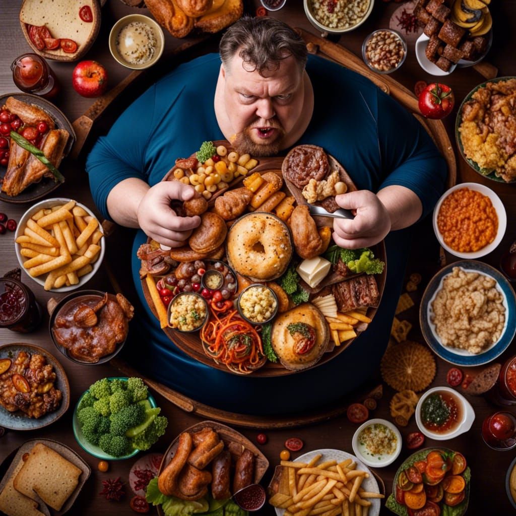Overweight Man's Feast in Del Toro Style