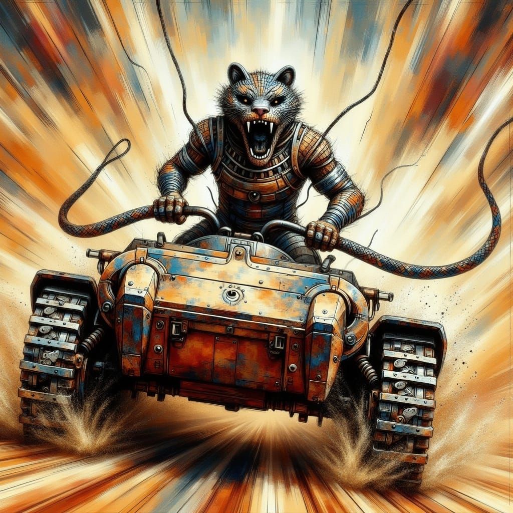 King Cobra Races Cheetah Tank in Mad Max Wasteland