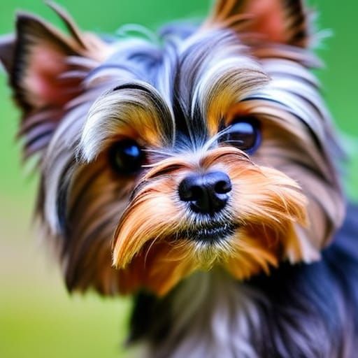 Cute Yorkshire Terrier Portrait in Natural Light