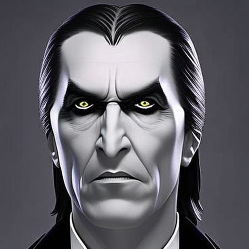 Severus Snape as Dracula: A Sinister Portrait