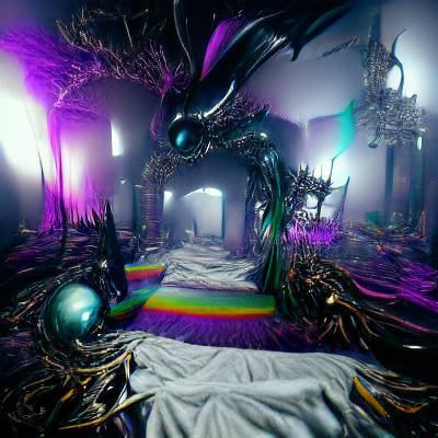 Iridescent Nightmare Dreamscape in Unreal Engine