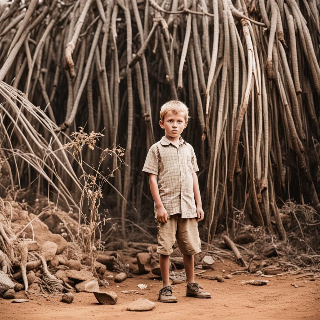 Child in Africa: AI Generated Image
