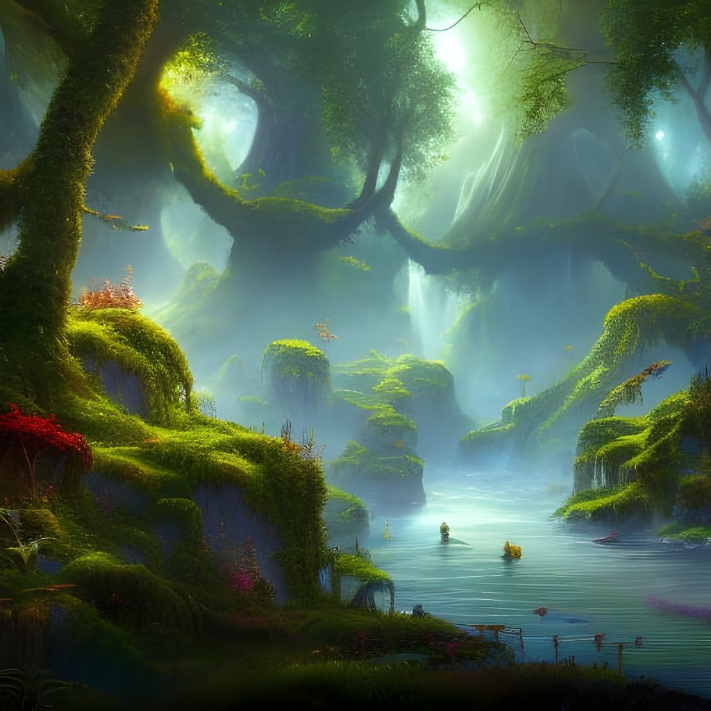 Lush Untrodden Gardens in Triadic Colors