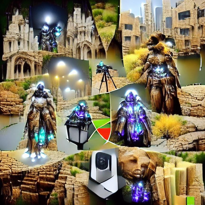 Futuristic Cityscape in Cyberpunk Style