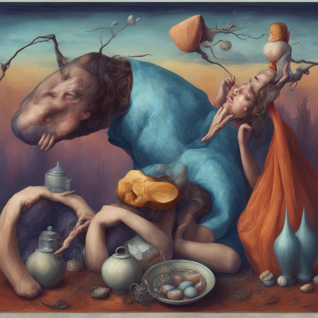 Magical Biological Scene with 3D Particles