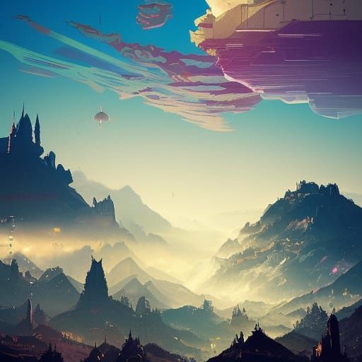 Mountain Metropolis: Hyperdetailed Fantasy Kingdom