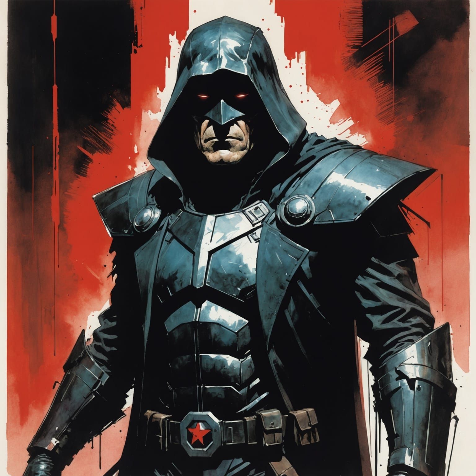 Grimdark Art in Sienkiewicz Style