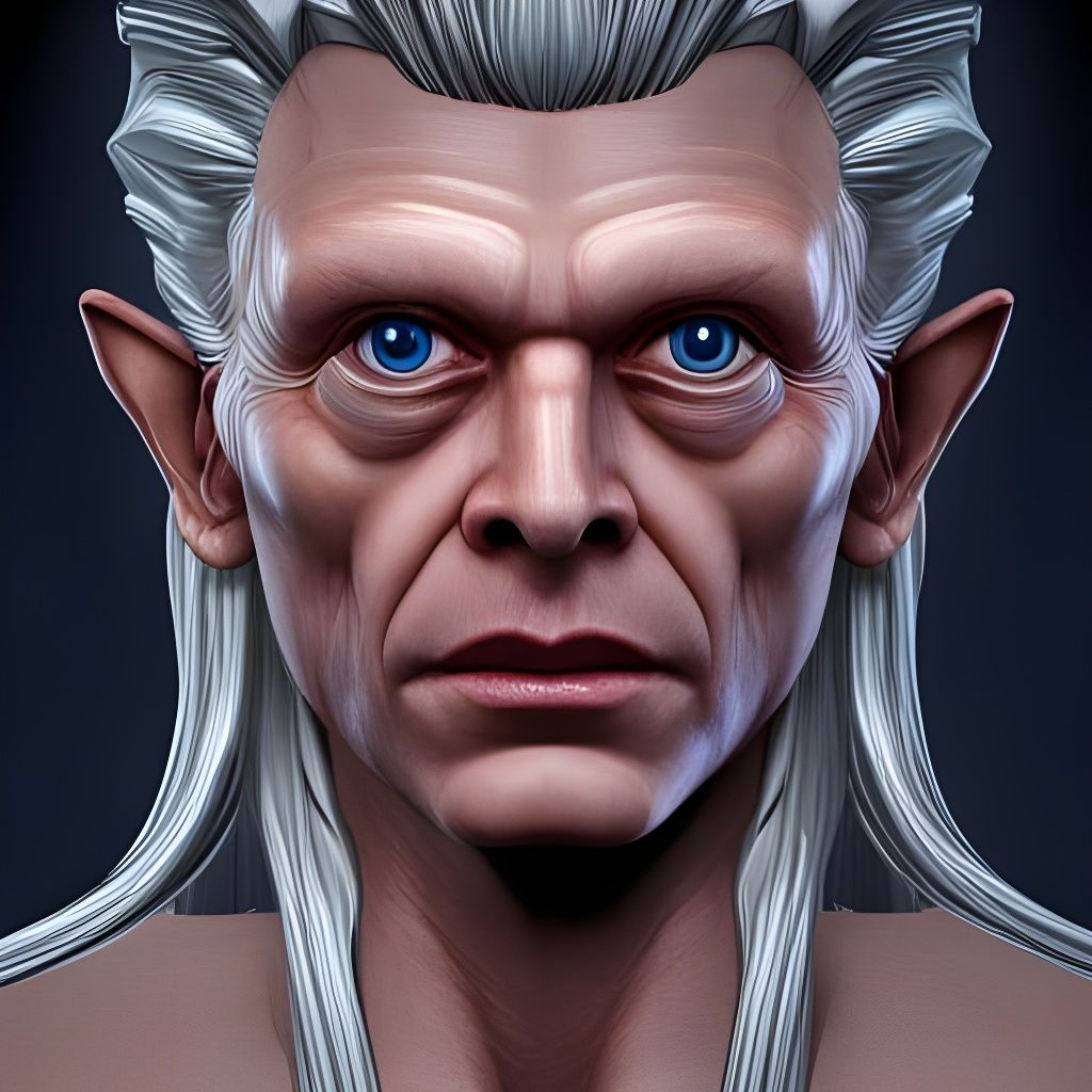 Goblin King Portrait in 3D Cinematic Style