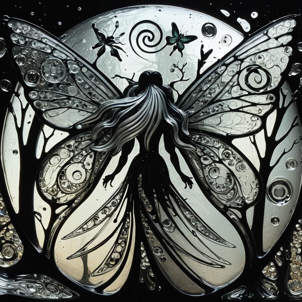 Abstract Blown Glass Art