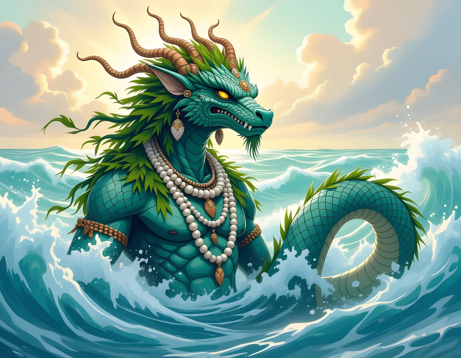 Coi Coi-Vilu: Mapuche God of Water and Sea
