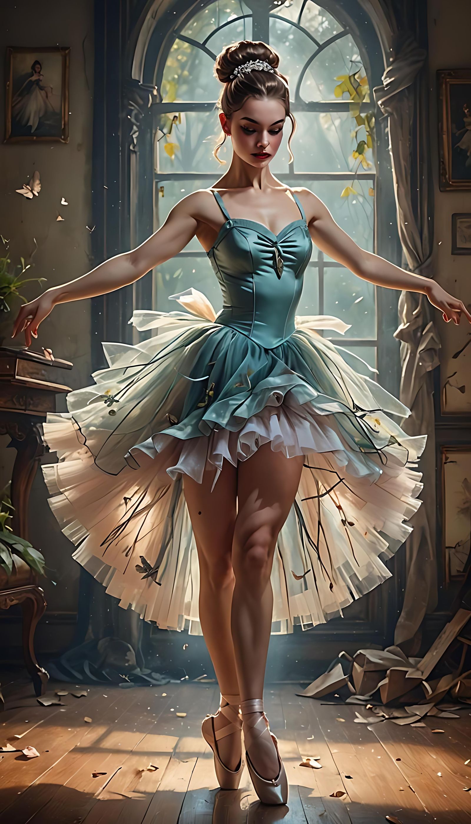 Backlit tulle tutu ...